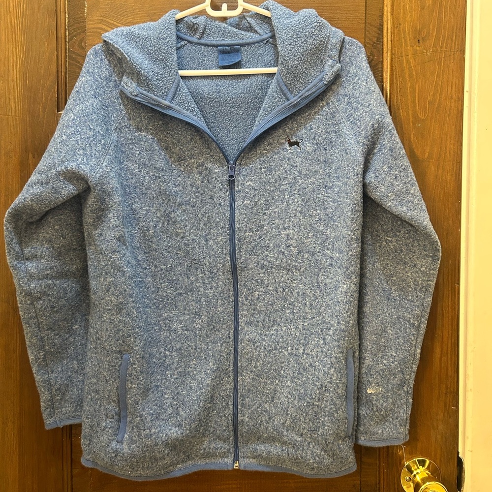 The Black Dog Blue Zip-Up Fleece Jacket